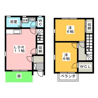 静岡県浜松市中央区葵西5【一戸建】の間取り