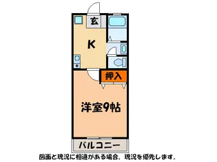 フェリーチェ藍住【2階】の間取り