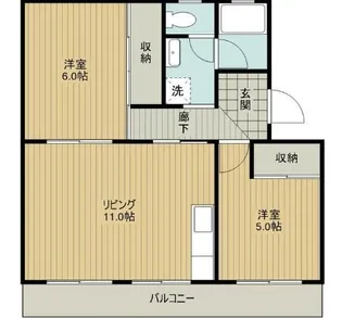 静岡県浜松市中央区初生町【マンション】の間取り