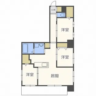 北海道札幌市中央区北一条西20【マンション】の間取り