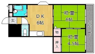 M‘プラザ津田駅前弐番館【3階】の間取り
