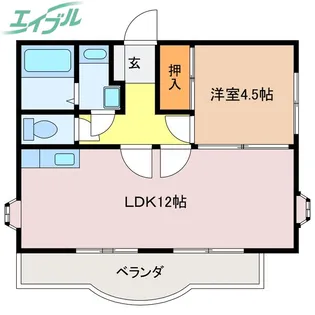 船江第2ロイヤルマンション【1階】の間取り