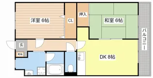 グランパレスドリーム【5階】の間取り