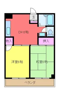 フローラルビュー【2階】の間取り