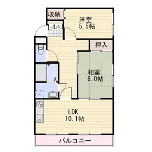 長野県長野市大字鶴賀七瀬中町【マンション】の間取り