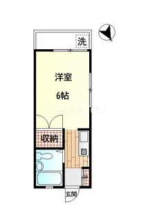 埼玉県坂戸市千代田1【アパート】の間取り