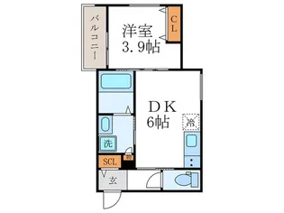 REVITA京都西京極【2階】の間取り