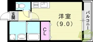 ブルーメ芦屋【2階】の間取り
