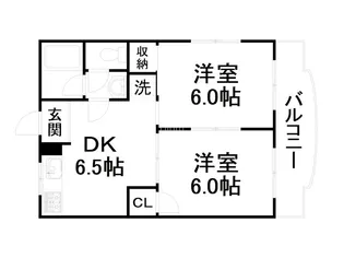 アネックス桃山【1階】の間取り
