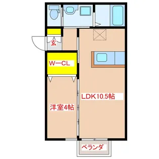 chula D棟【2階】の間取り