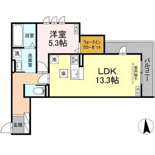 LaCasa 天龍川町【2階】の間取り