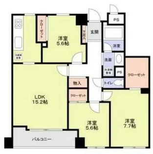 マルベリー小石川【3階】の間取り
