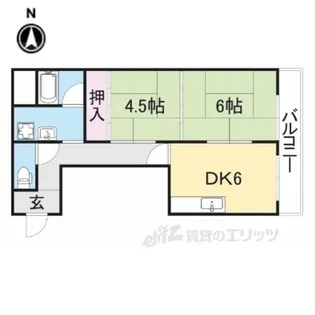 モリモトハイツ【3階】の間取り