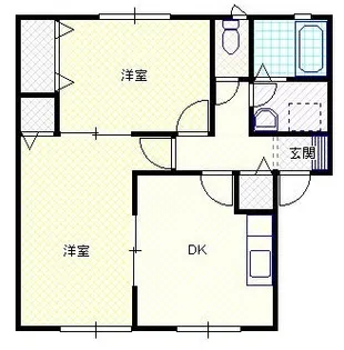 新潟県新発田市新栄町2【アパート】の間取り