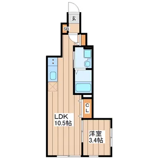 akala小松島【1階】の間取り