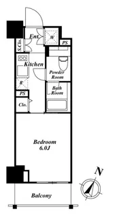 1Kの間取り画像