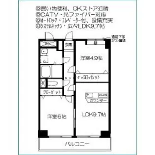神奈川県横浜市都筑区葛が谷【マンション】の間取り