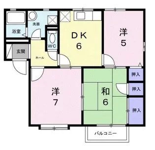 グレイスコートI【2階】の間取り