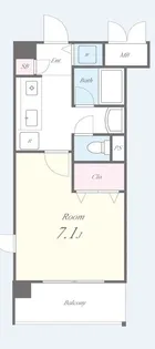 サントゥールくいな橋【3階】の間取り