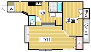 ファインステージ坪井【4階】の間取り