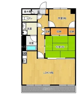 ラポール菜の花館【4階】の間取り