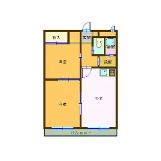 熊本県熊本市南区田迎4【マンション】の間取り
