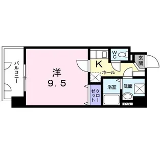 1Kの間取り画像