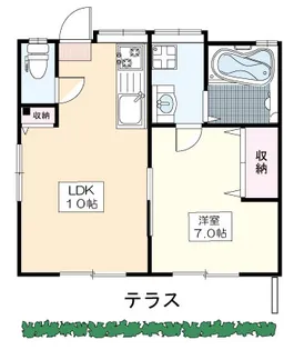 第二吉野荘【1階】の間取り