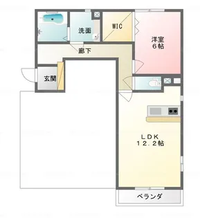 アーバンクレスト渚【2階】の間取り