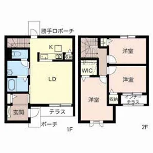 兵庫県姫路市広畑区蒲田3【一戸建】の間取り