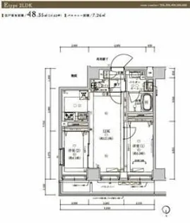 メインステージ浮間舟渡【6階】の間取り