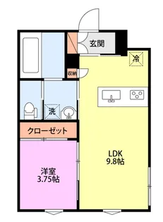 アーバンブランチ鳥屋野南【1階】の間取り