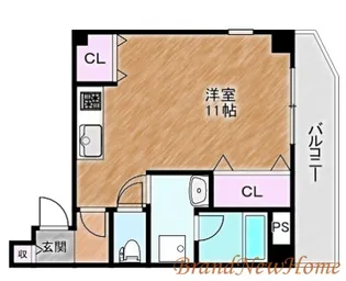 フルーリー堺【2階】の間取り