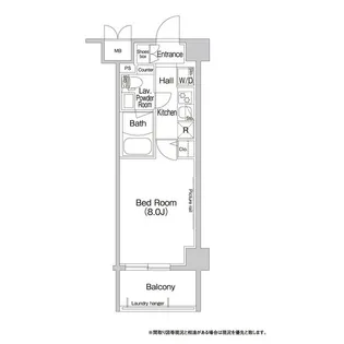 コンフォリア新宿【4階】の間取り