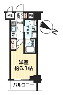 1Kの間取り画像