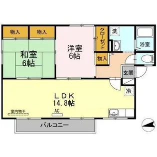 センティア谷本【1階】の間取り
