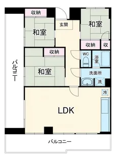 ナンカイ7【3階】の間取り