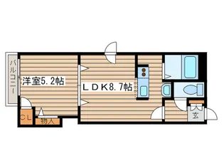 シャングリラA【2階】の間取り