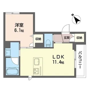 メゾン渡田新町【3階】の間取り