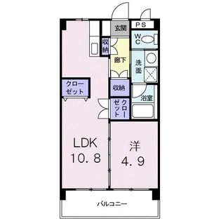 コーポドリーム【4階】の間取り
