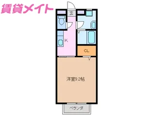 クレール平野【2階】の間取り