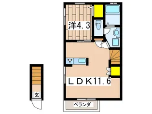 フォレストKII【2階】の間取り