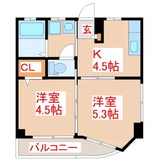 ディスポート II【2階】の間取り
