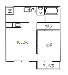 メゾン東邦II 401【4階】の間取り