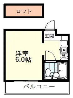 ヴィラ鷹の台【1階】の間取り