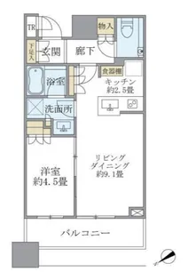 東京都品川区上大崎3【マンション】の間取り
