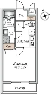 東京都新宿区四谷三栄町【マンション】の間取り