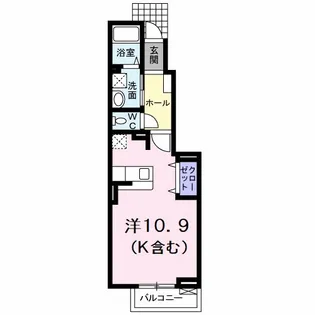 ラッフィナート【1階】の間取り