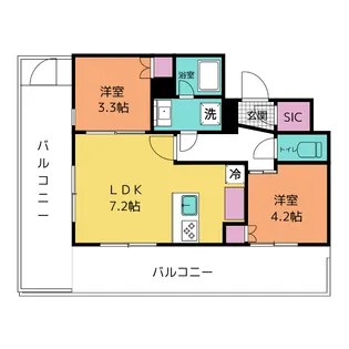 東京都大田区池上6【マンション】の間取り