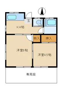 パールハイツ【1階】の間取り